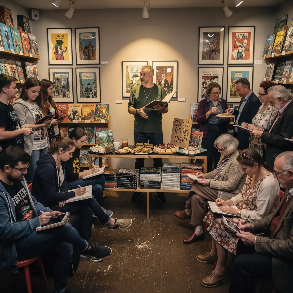 ObГЎlka grafickГ©ho romГЎnu s fantastickГЅm motivem