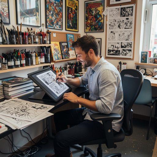 InspirativnГ­ citГЎt z oblГ­benГ©ho komiksu na barevnГ©m pozadГ­